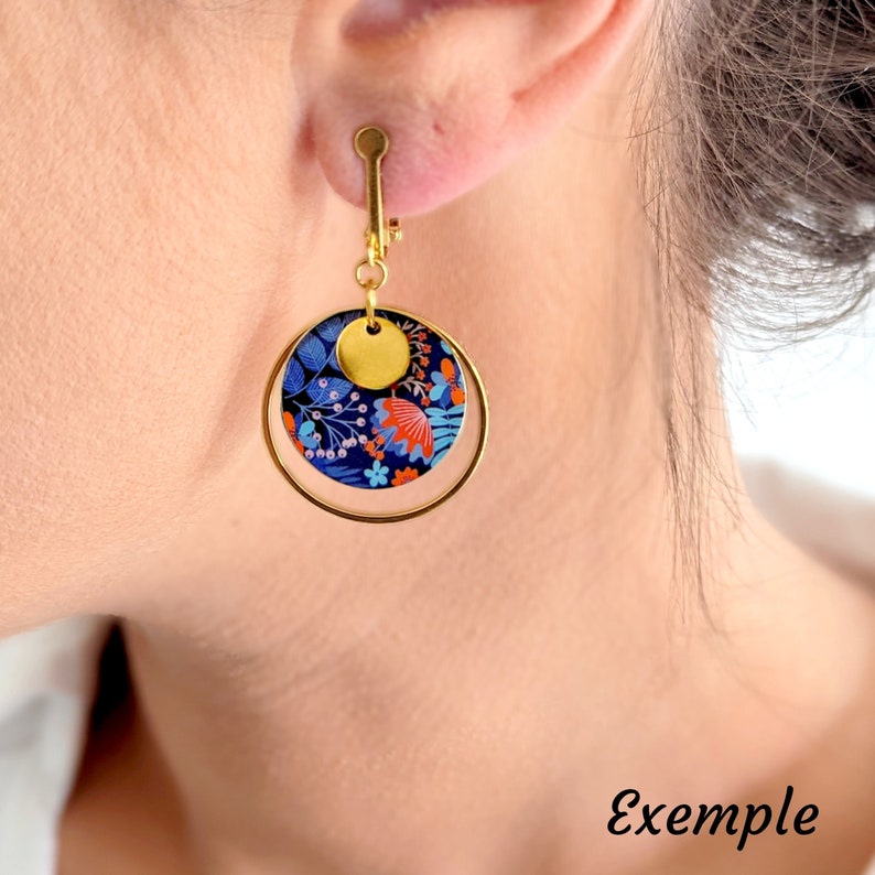 OPTION: Adaptation to clip earrings, clips only adaptable to our earring models, dangling clips for women image 8