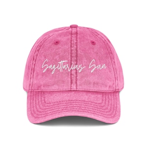 Sagittarius Sun Vintage Embroidered Cap | Casual Sunshine Vibe | Perfect for Everyday Wear | Unique Gift | Summer Fashion Staple
