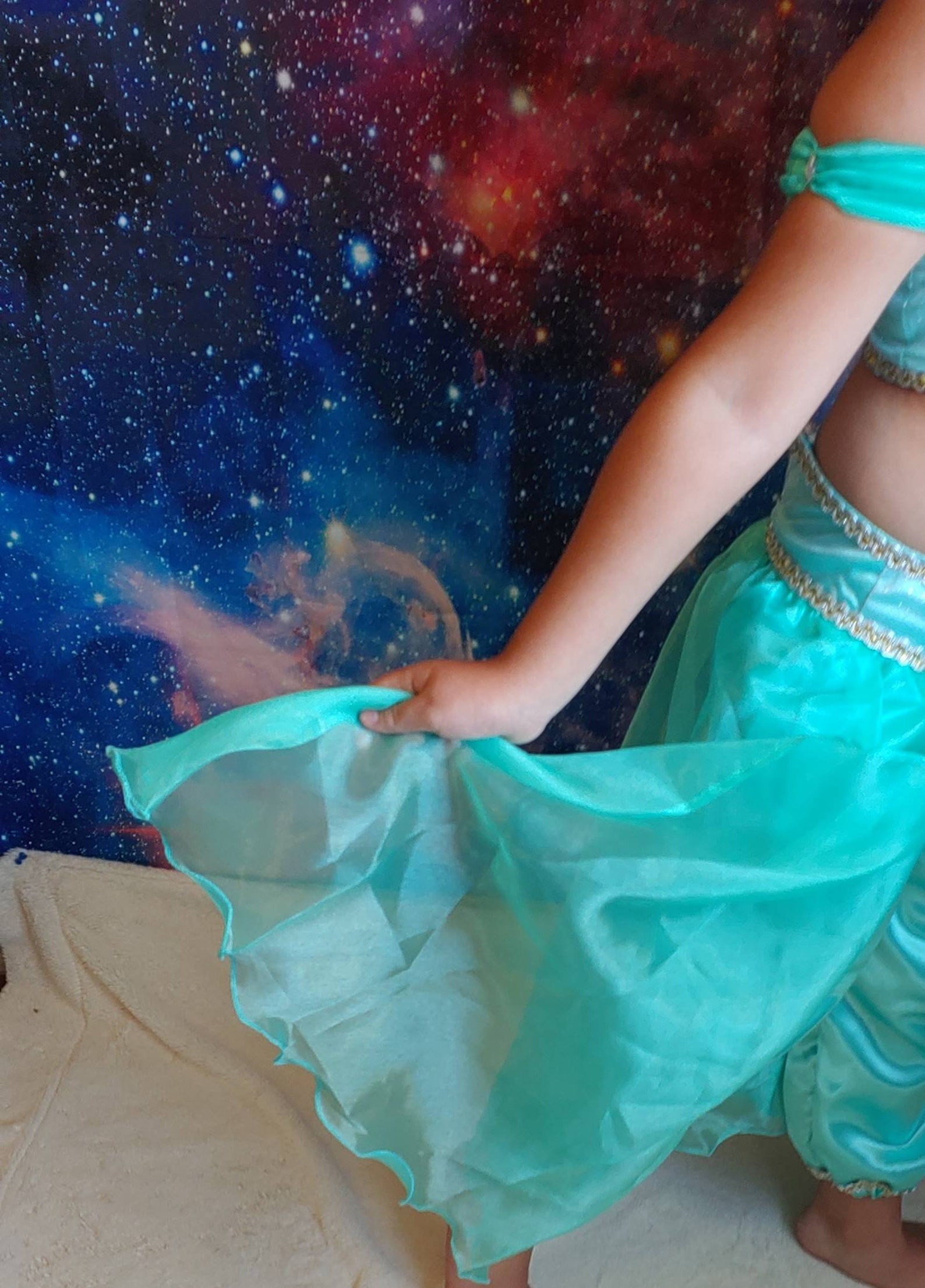 Jasmine Princess Costume 2 Piece Set/disney Aladdin Inspired Costume