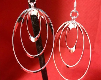 Sterling silver hoops