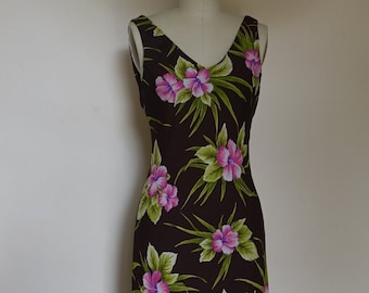 Robe nuisette en soie des années 90, taille Small, robe Année 2000