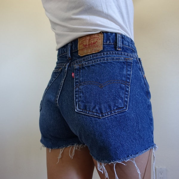 VTG 505  Levis Shorts, 30" Waist - Small , USA, Dark  wash, High Rise