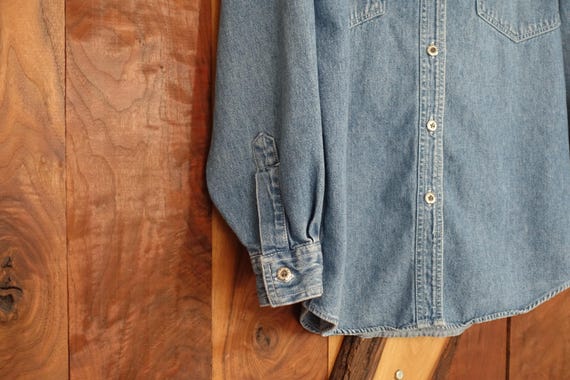 Levis vintage denim button down, S/M - image 5
