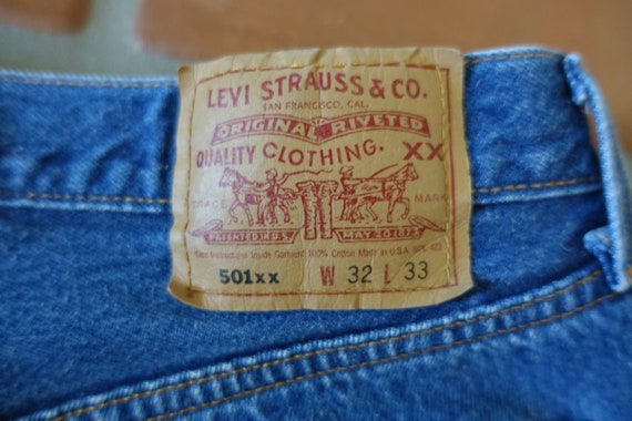 VTG 501XX  Levis Shorts, 30" Waist - Small ,  Med… - image 7