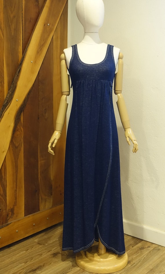 Vintage Paul Maris San Francisco Maxi wrap dress,… - image 1