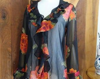 Chicos Rüschenbluse XS / Small