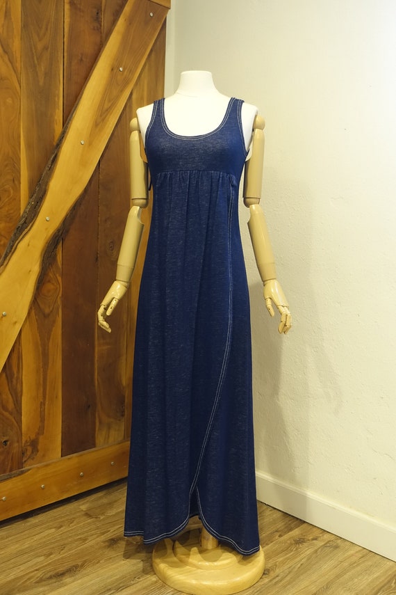 Vintage Paul Maris San Francisco Maxi wrap dress,… - image 2