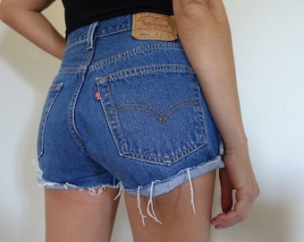 VTG 501XX  Levis Shorts, 30&quot; Waist - Small ,  Medium wash, High Rise, Made in USA