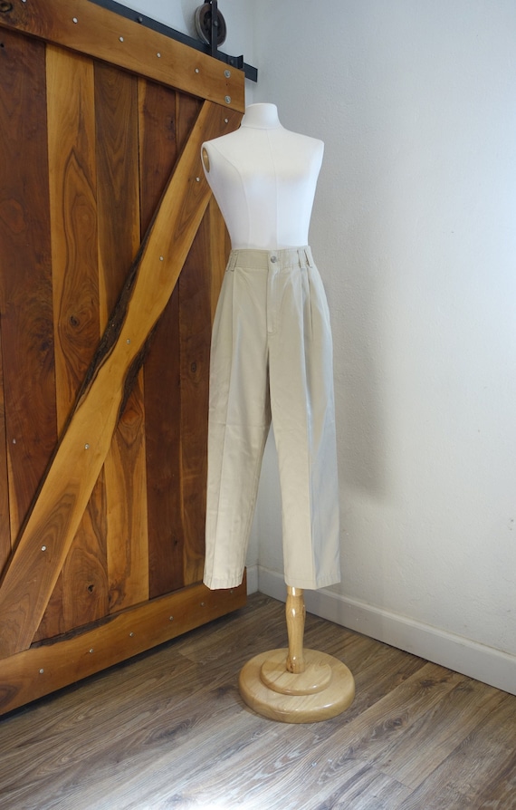 29W x 27L, Liz Claiborne Pleated pants, Khaki pant