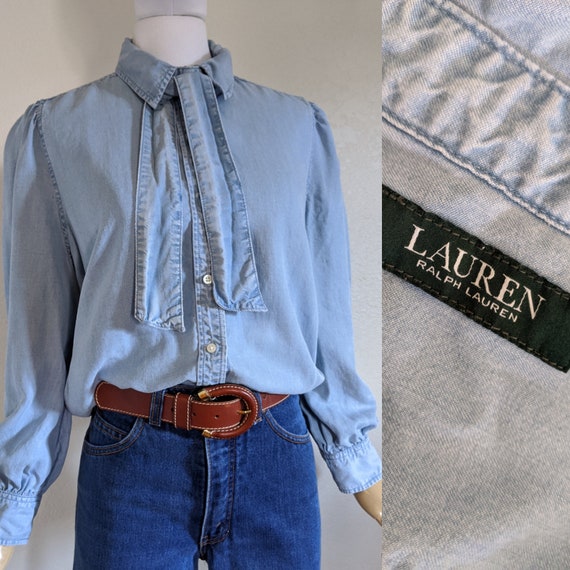 Ralph Lauren Vintage Denim/Chambray button down Bl