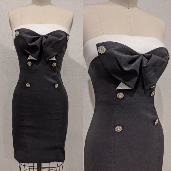 Vintage Cache Body Con Mini Dress XS Size 2 Made in USA 90 s Y2k Dress Etsy