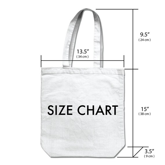 Tote Bag Size Chart