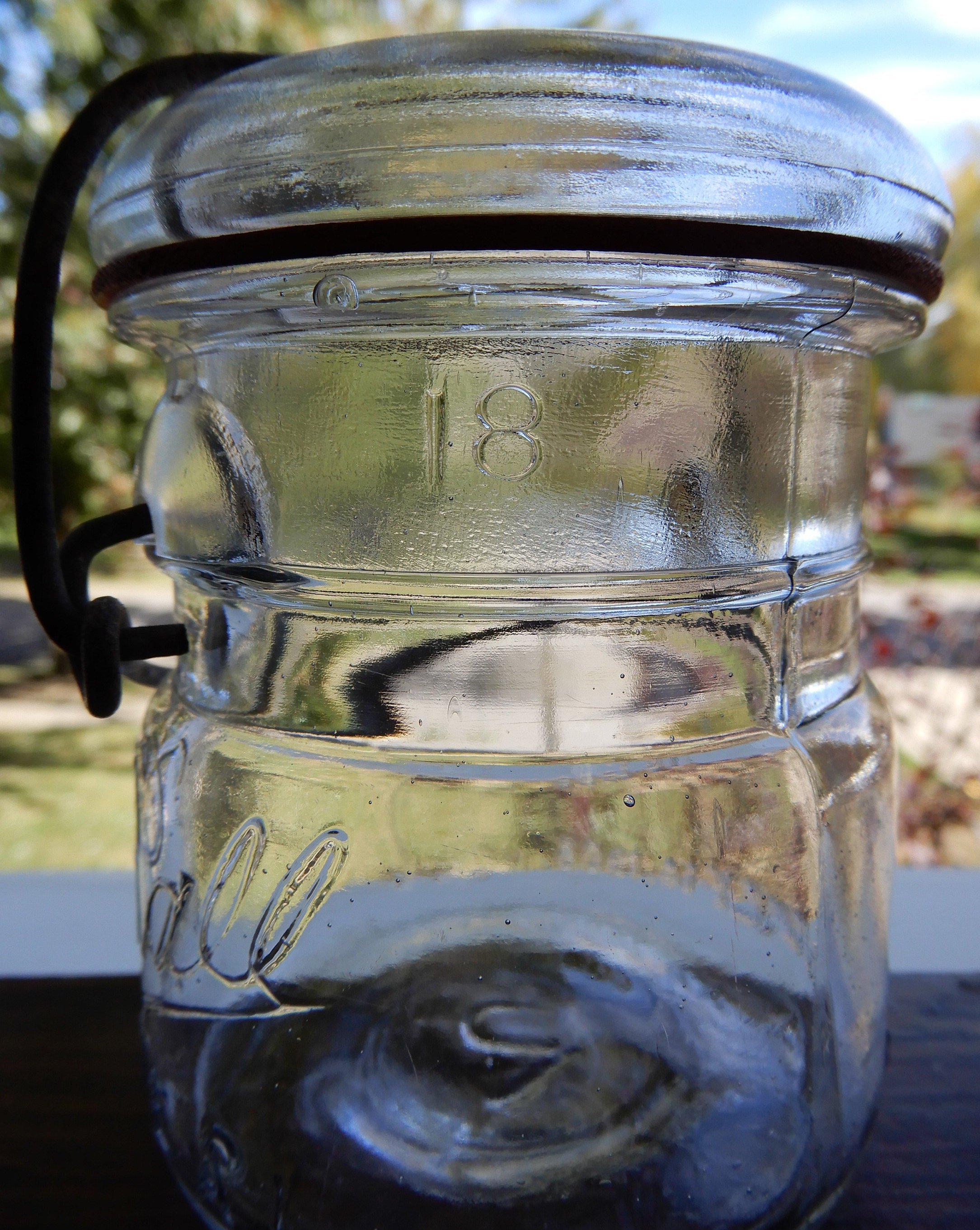 Very Rare Vintage Clear Ball IDEAL Half Pint With Glass Cap - Etsy
