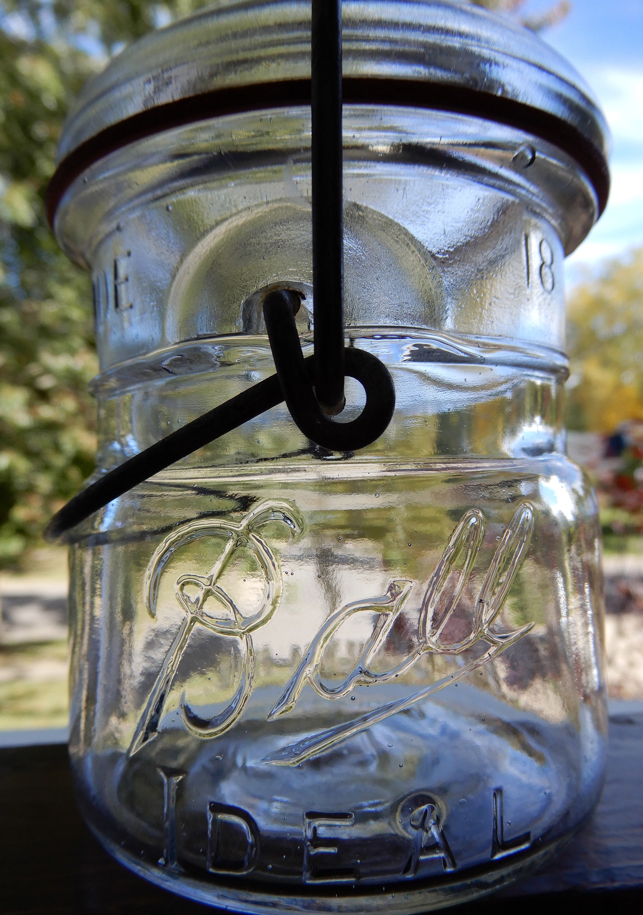Very Rare Vintage Clear Ball IDEAL Half Pint With Glass Cap - Etsy