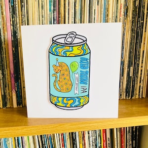 Craft Wild Thing IPA Bierdose Geburtstagskarte, Freund, Ehemann, Vater Geburtstag, Karte für ihn, Karte für sie, Bierliebhaber, Geburtstagskarte