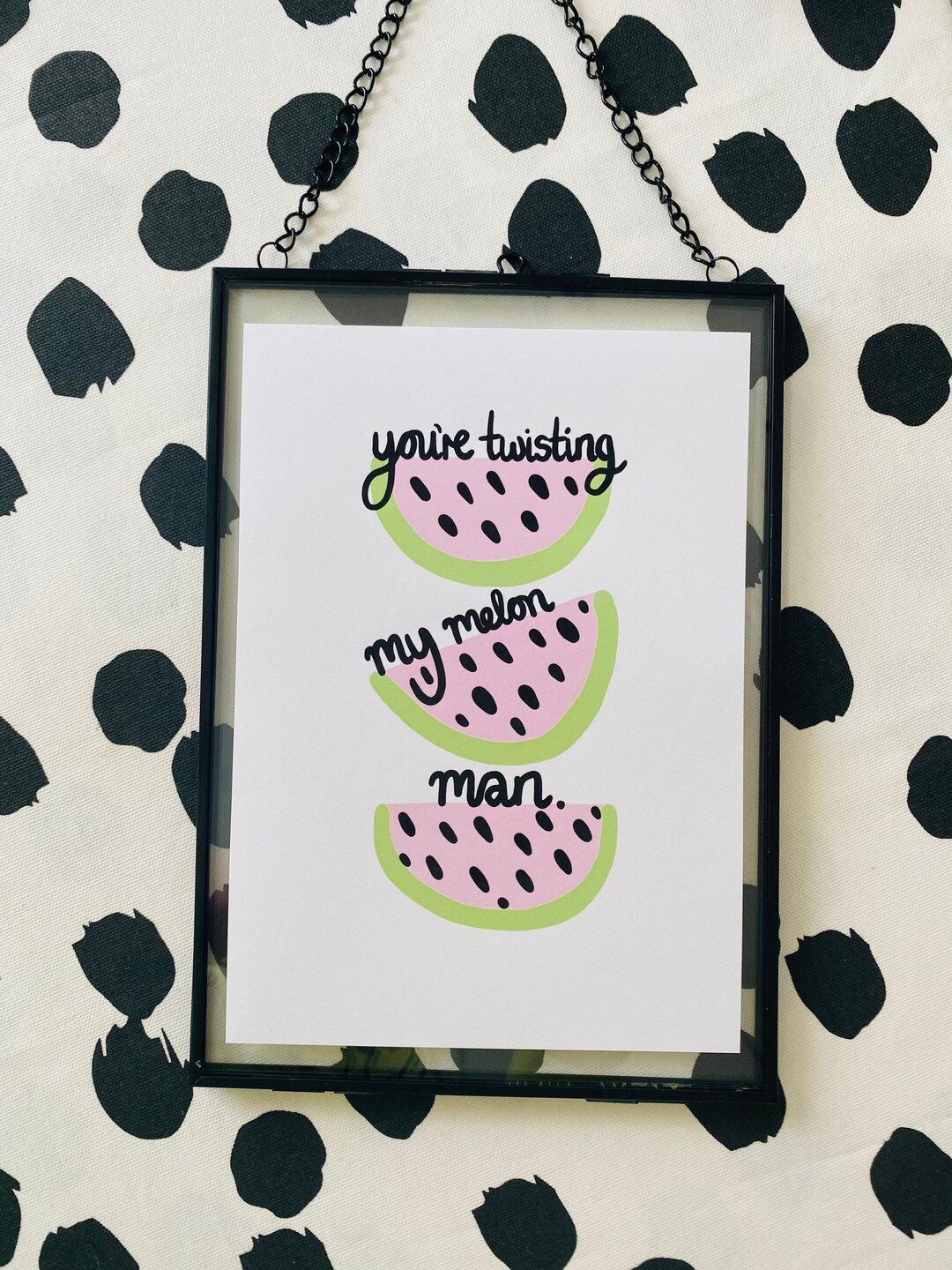 Step on Twisting My Melon Man Art Print Happy Mondays Music Print Song