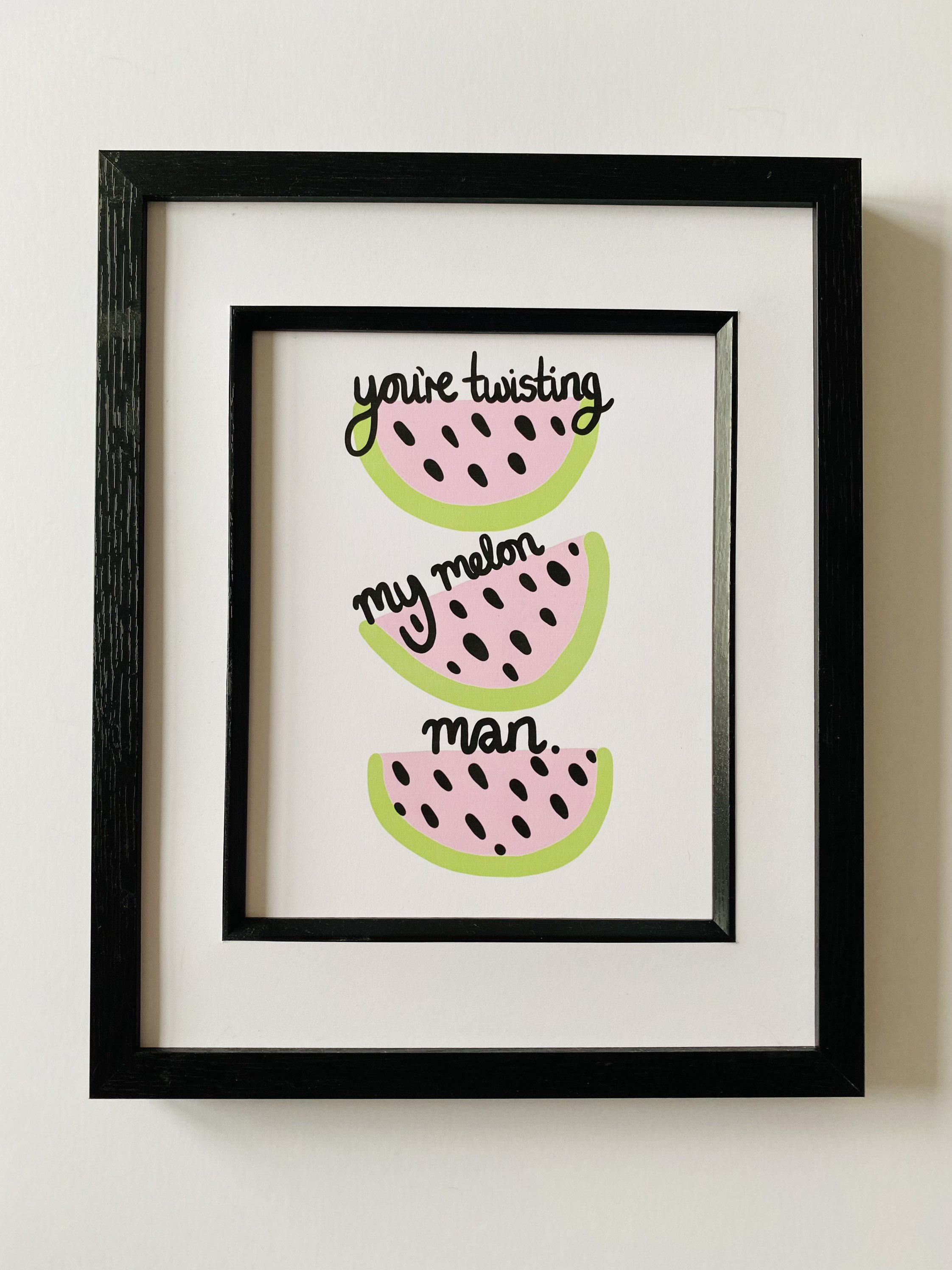 Step On Twisting My Melon Man Art Print Happy Mondays Etsy