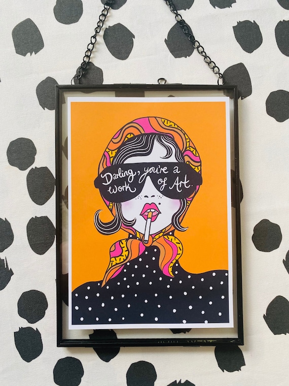 💄 Lámina Vintage Pin Up Retro: Impresión De Arte De Pared Con Cita Graciosa - Decoración Para Cocina O Baño