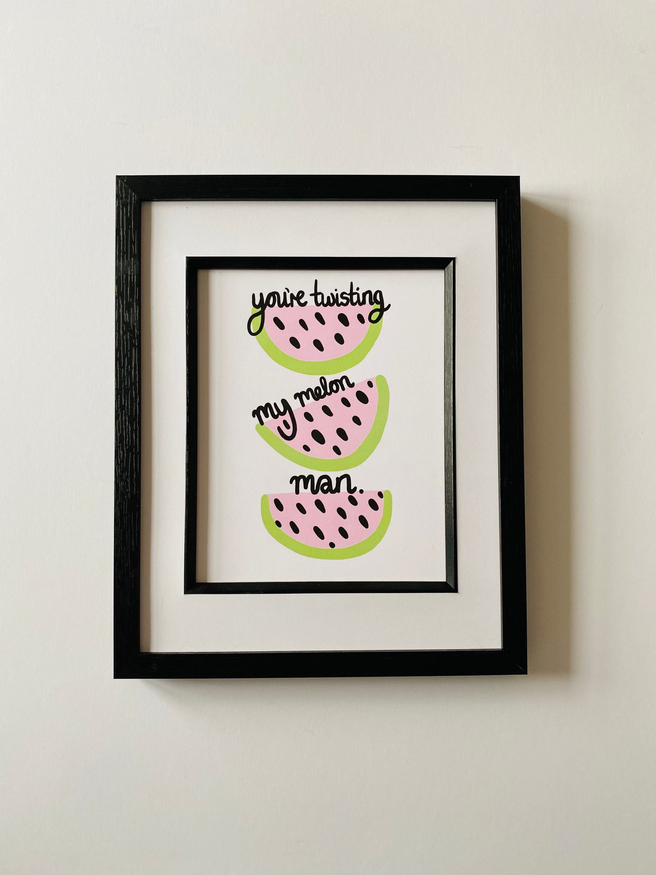 Step On Twisting My Melon Man Art Print Happy Mondays Etsy