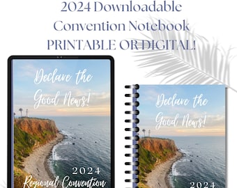 2024 Declare the Good News JW Convention Digital and Printable Notebook | Jehovah’s Witnesses Regional Convention Notebook