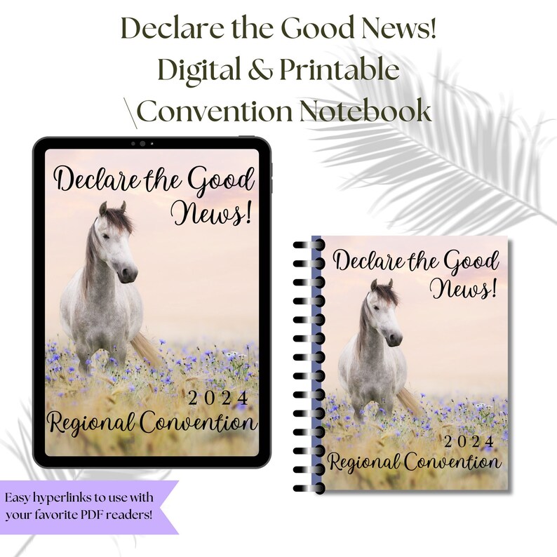2024 Declare the Good News JW Convention Digital Printable Notebook ...