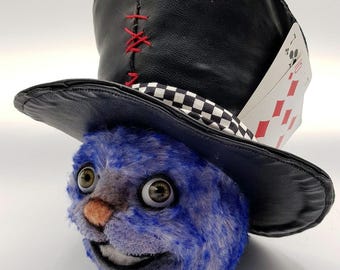 Muñeco artístico del Gato de Cheshire: Juguete coleccionable único de Alicia en el País de las Maravillas