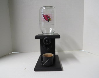 Handmade wooden gum ball / peanut / candy dispenser Arizona Cardinals