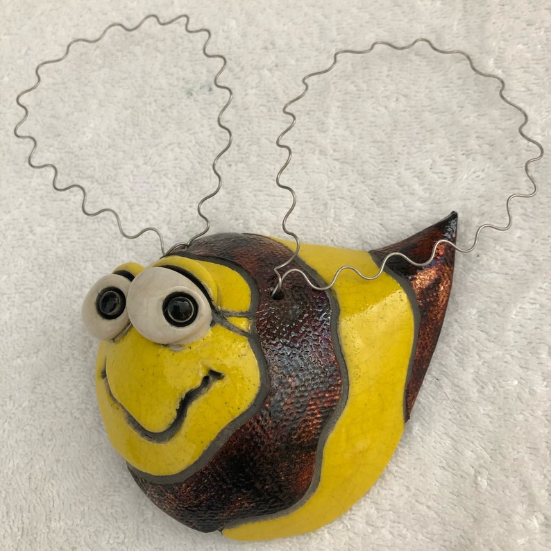 Whimsical Happy Bee Family Raku - Etsy