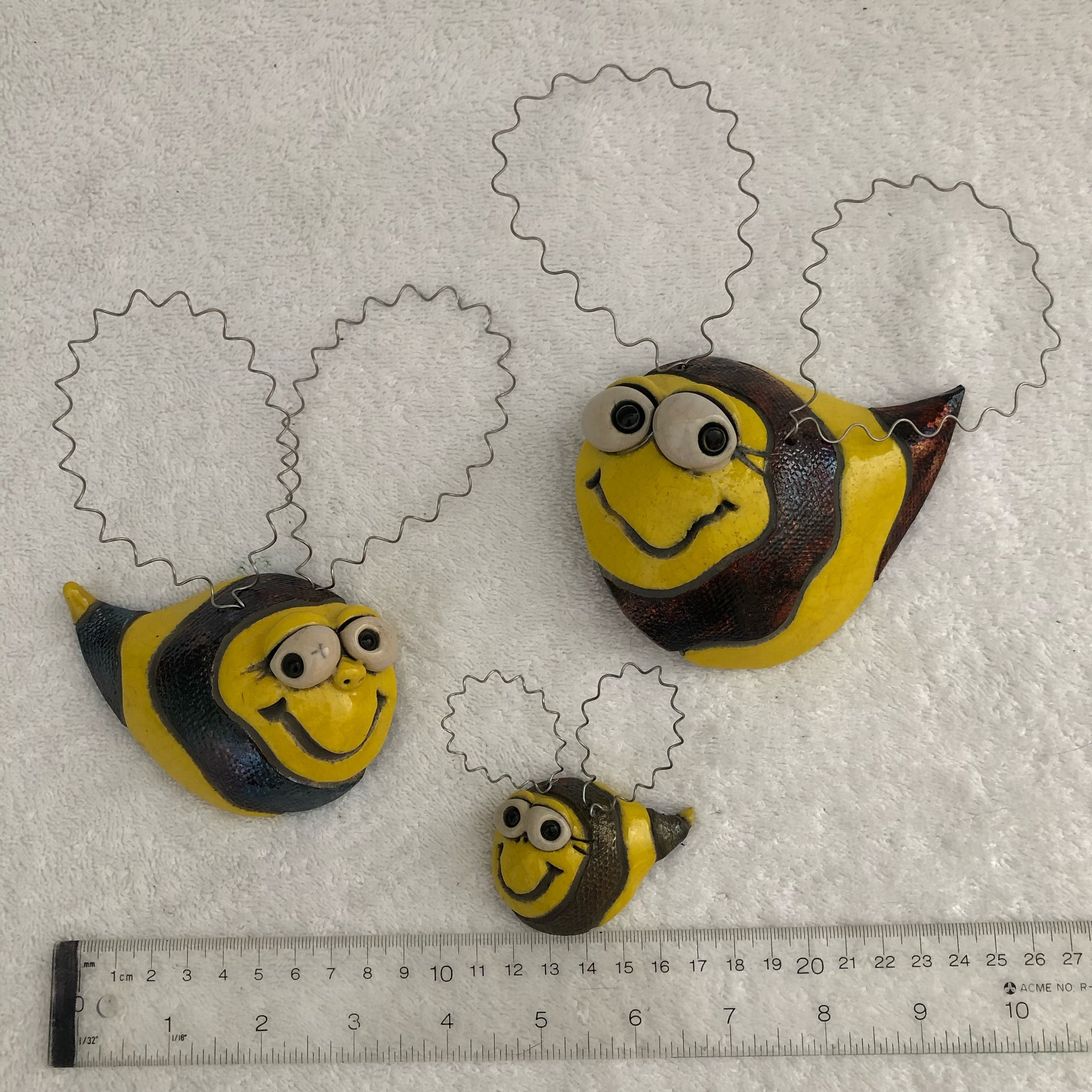 Whimsical Happy Bee Family Raku - Etsy