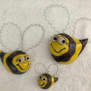 Whimsical Happy Bee Family Raku - Etsy