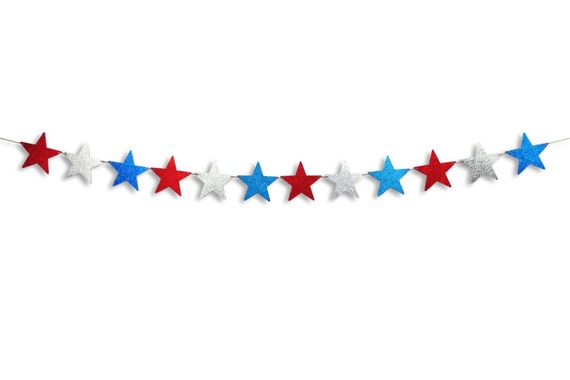 Red White And Blue Stars Banner