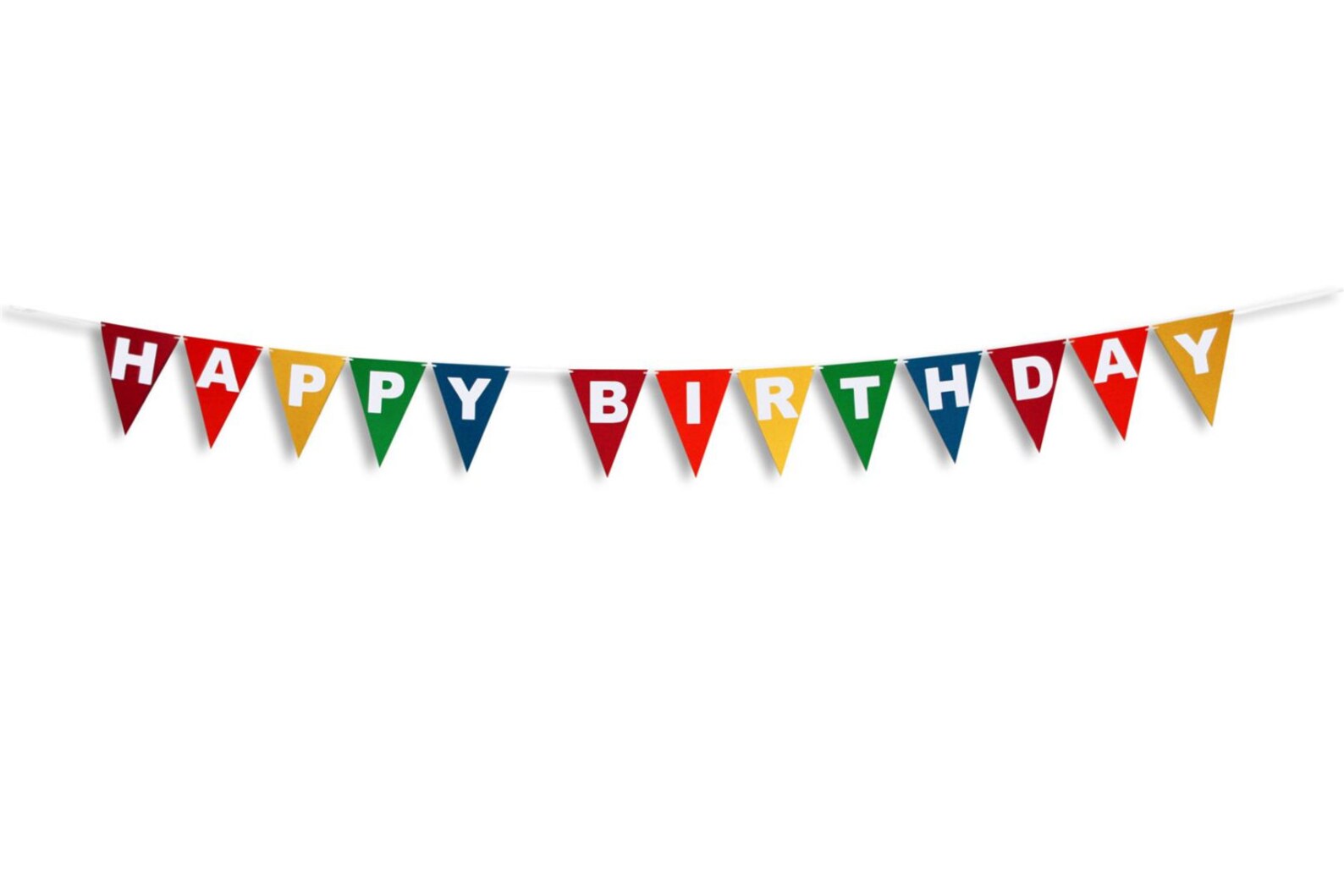 HAPPY BIRTHDAY Flag Banner Happy Birthday Flag Garland Etsy