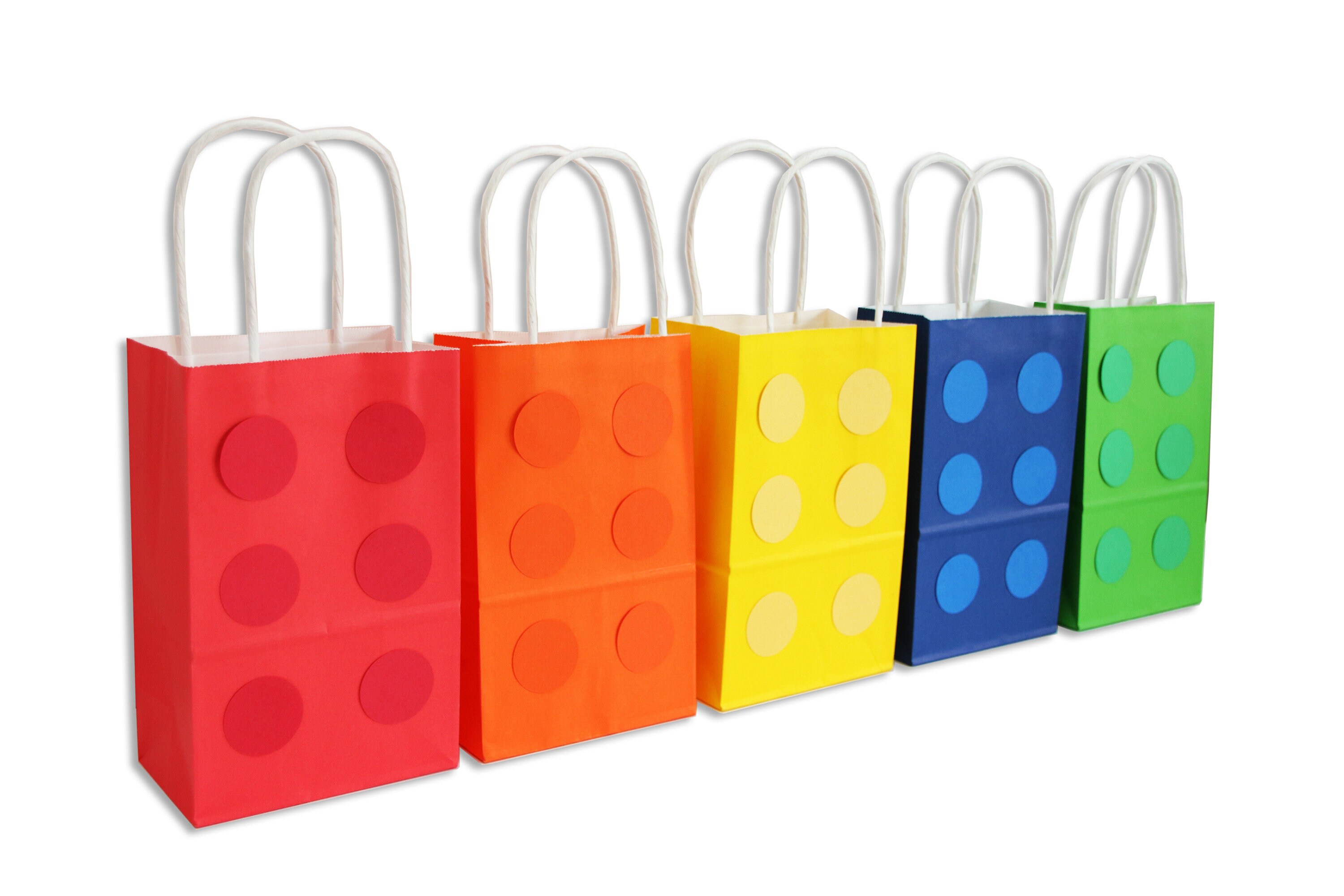 LEGO themed party favor bags Lego goody bags Etsy