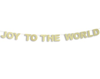 Joy to the World Banner - Etsy