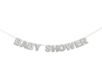 BABY SHOWER Banner, Baby Shower Garland, Baby Shower Banner, Baby Shower Glitter Garland, Shower decoration