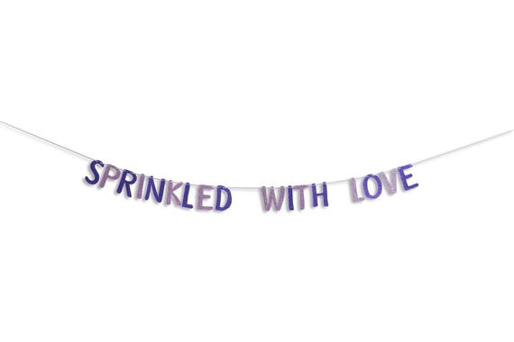 Sprinkled With Love Banner, Baby Sprinkle Banner, Baby Sprinkle Decorations,  Rustic Baby Shower, Gender Neutral Shower Banner, Baby Shower 