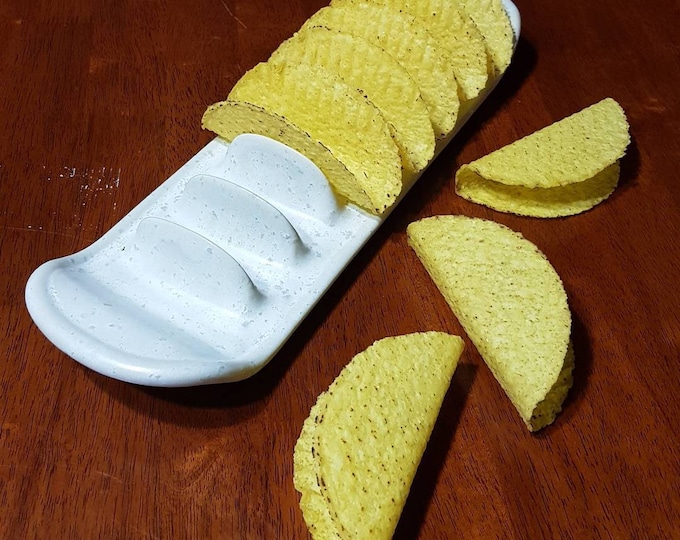 Stoneware Oven Safe 8 Taco Platter