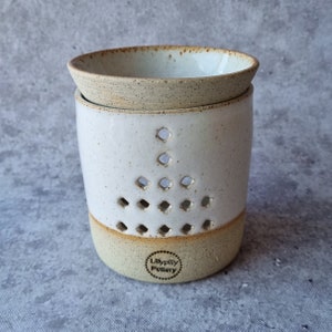 Handmade Stoneware Two-Piece Oil Melt Burner