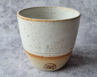 Handmade ceramic tumbler/keep cup - Block Colour - gifts for her - gifts for mum - modern decor - latte cup