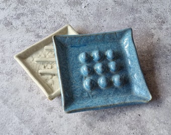 Handmade Square Ceramic Soap Dish