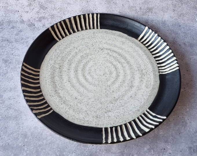 Handmade Ceramic Stoneware Plate