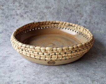 Handmade Ceramic Basket Bowl