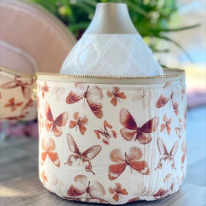 Vintage butterfly Essential Oil Diffuser Case || Diffuser Bag for travel.