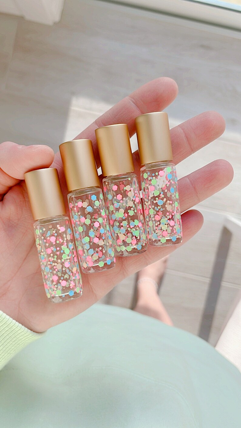 SPARKLE ROLLER 5 Pack 5ml Glitter Roller Bottle Metal Etsy
