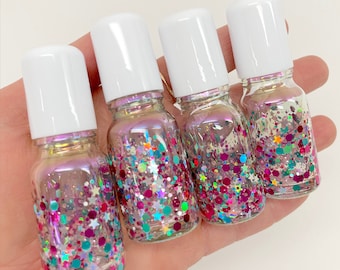 BARBIE SPARKLE ROLLER! 10ml opal glitter roller bottle- metal roller ball- Malibu Dreamhouse & Barbie! Make your selection at checkout.