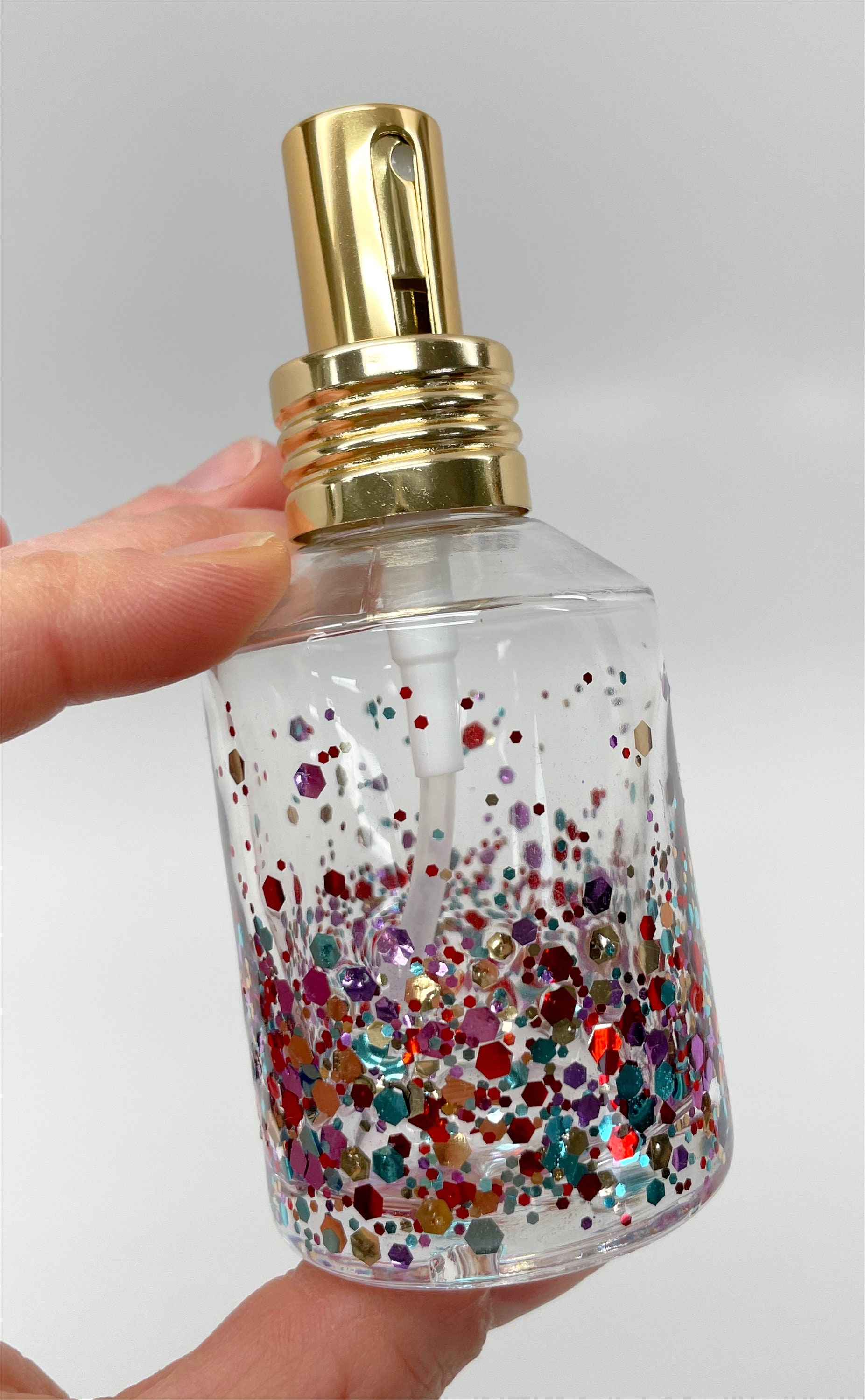 60ML Sparkle Spray or Pump Bottle. Glitter Perfume Bottle. 3