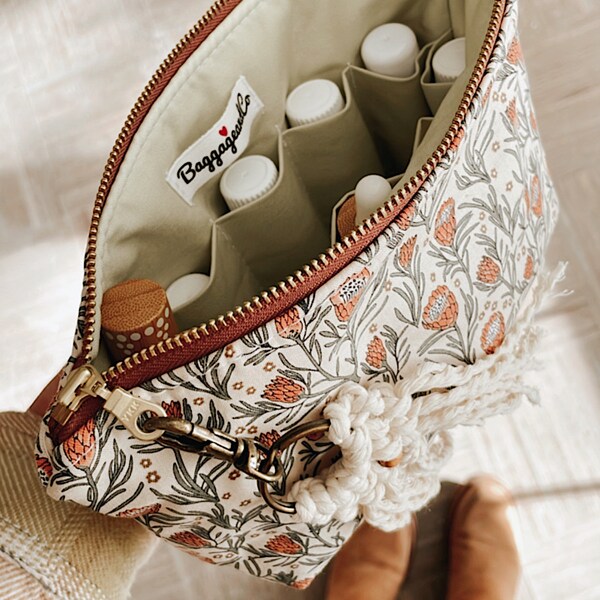 Protea! Essential Oil Bag, Essential Oil Storage: Holds essential oils/rollers- any brand.