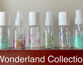Wonderland Collectie! 30ml glitter roller 30ml glitter spray fles, metalen roller bal
