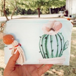 Cactus Essential Oil Bag, Essential Oil Case, Tassel Essential Oil Bag, Essential Oil Storage- holds up to 14 bottles, any brand!