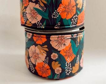 Hawaiian floral Essential Oil Diffuser Case || Diffuser Bag for travel.